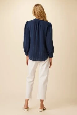 Charlotte Tencel Blouse - Black Iris -Women Clothing Sales 7975 Charlotte Black Iris 3