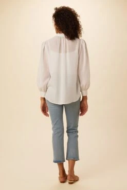 Charlotte Tencel Blouse - White -Women Clothing Sales 7975 Charlotte White 3