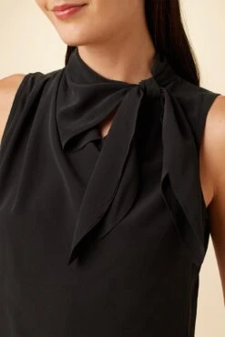 Leyna Washable Silk Blouse - Black 7 Leyna Washable Silk Blouse - Black -Women Clothing Sales 7983 Leyna Black 4