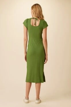 Cleo Provence Rib Dress - Pear -Women Clothing Sales 8125 Cleo Pear 3