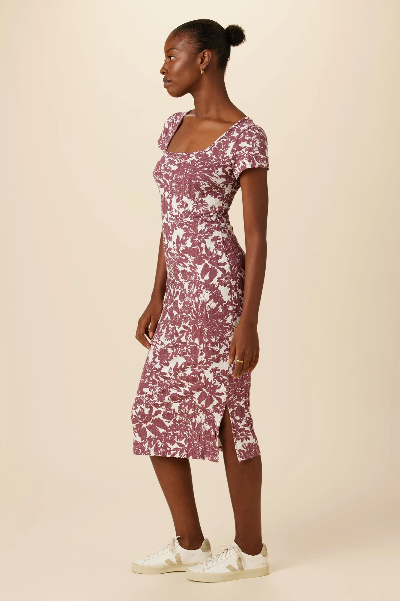 Cleo Provence Rib Dress - Verona Truffle 2 Cleo Provence Rib Dress - Verona Truffle - Image 2