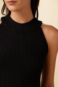 Mariclaire Provence Rib Top - Black -Women Clothing Sales 8128 Mariclaire Black 4