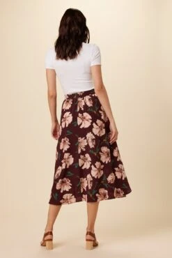 Blaze Washable Silk Skirt - Paysage Sepia -Women Clothing Sales 8327 Blaze Paysage Sepia 3