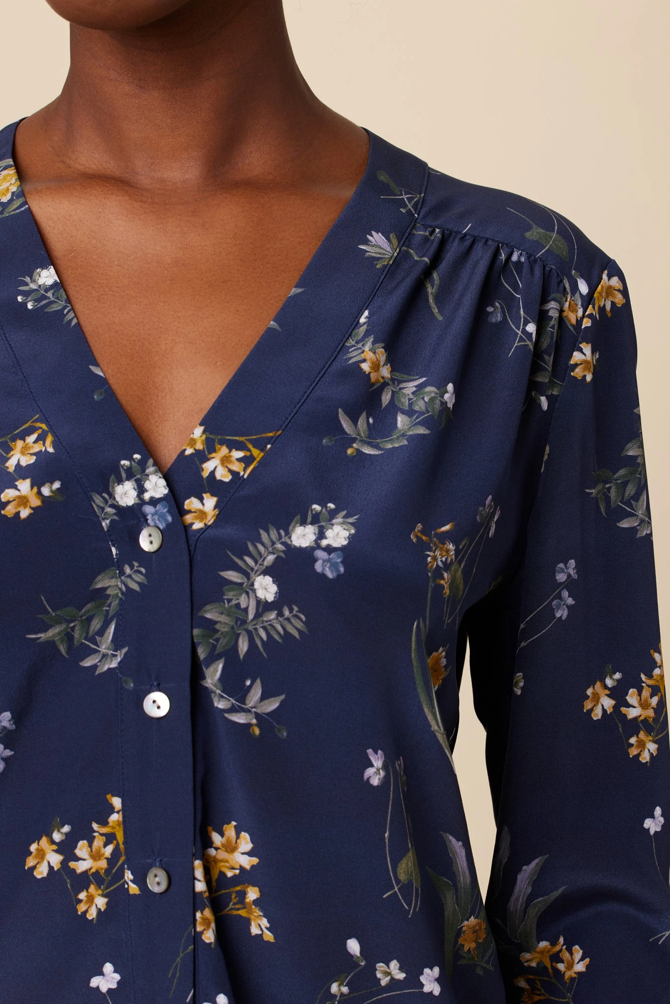 Kaya Washable Silk Blouse - Ana Floral 5 Kaya Washable Silk Blouse - Ana Floral - Image 5