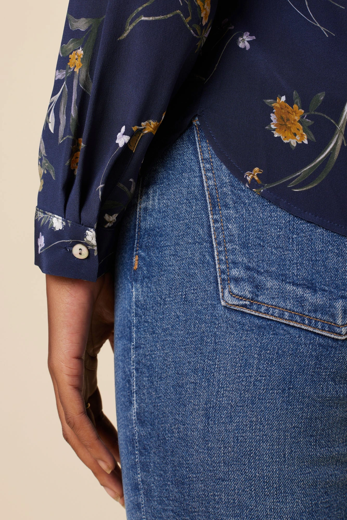 Kaya Washable Silk Blouse - Ana Floral 4 Kaya Washable Silk Blouse - Ana Floral - Image 4