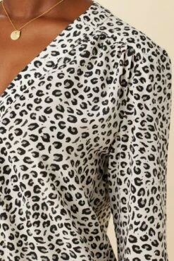 Kaya Washable Silk Blouse - Tiger Eye Silver -Women Clothing Sales 8509R1 Kaya Tiger Eye Silver 4
