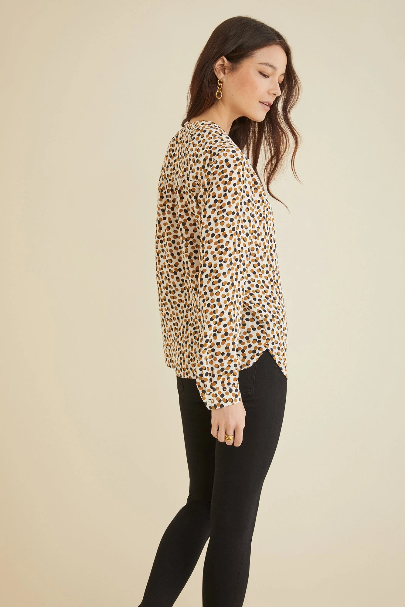 Kaya Washable Silk Blouse - Lou Dot 4 Kaya Washable Silk Blouse - Lou Dot - Image 4