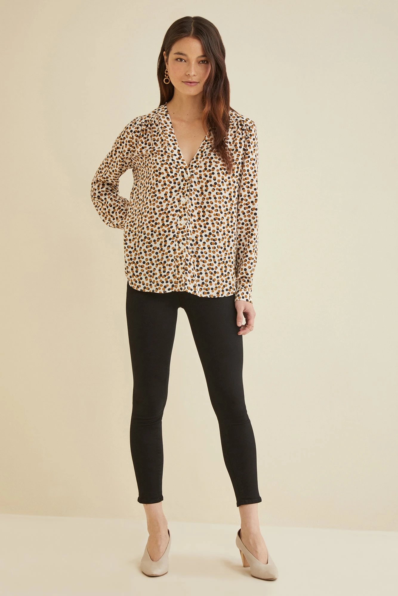Kaya Washable Silk Blouse - Lou Dot 3 Kaya Washable Silk Blouse - Lou Dot - Image 3