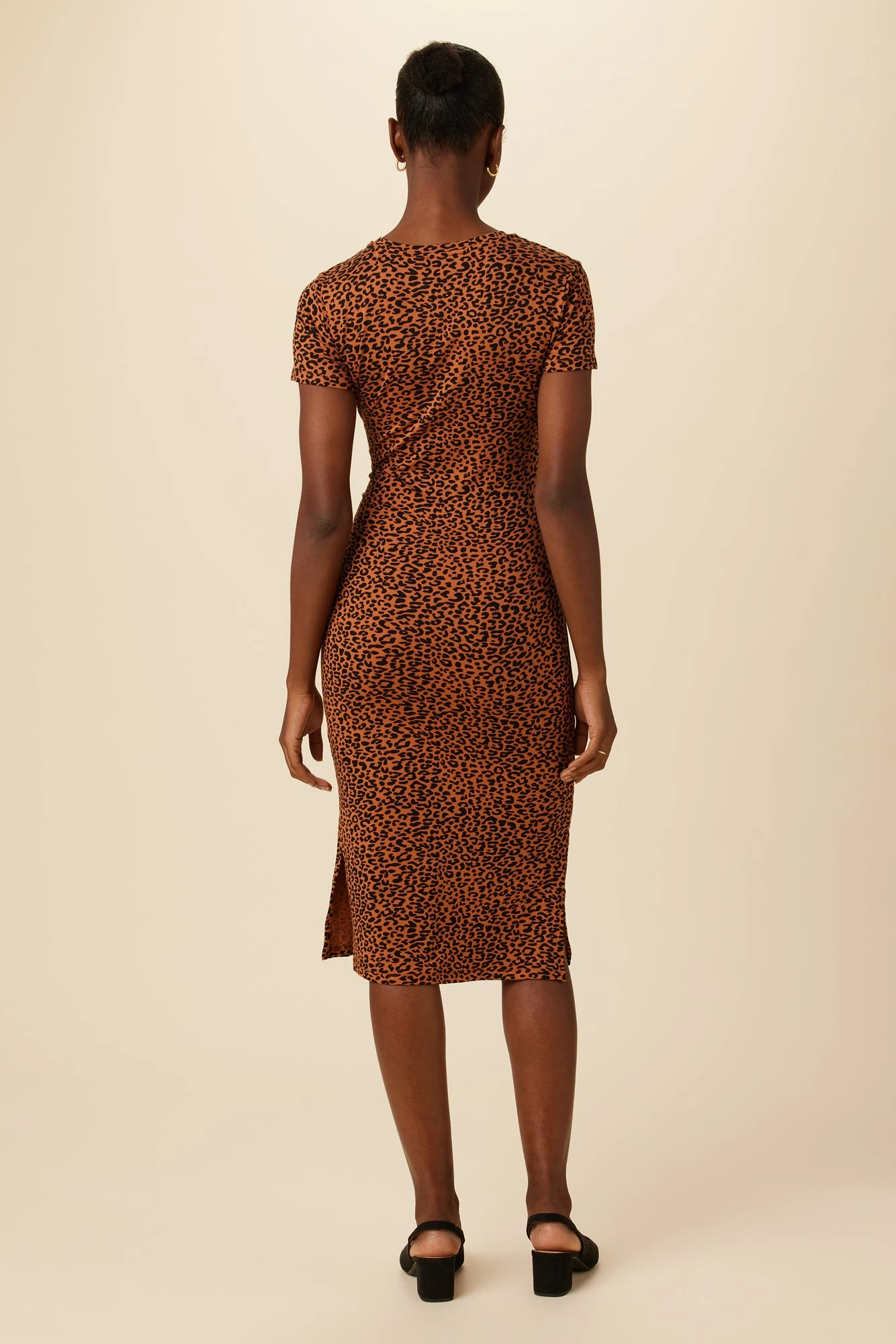 Colombe Reverie Knit Dress - Almond Leopard Print 3 Colombe Reverie Knit Dress - Almond Leopard Print - Image 3