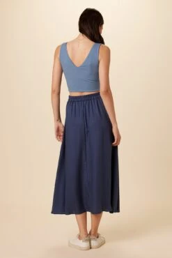 Blaze Tencel Midi Skirt - Indigo -Women Clothing Sales 9312 Blaze In3