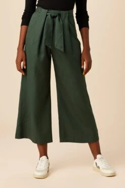 Eldora Tencel Wide Leg Pant - Darkest Spruce -Women Clothing Sales 9360R1 Eldora Darkest Spruce 1