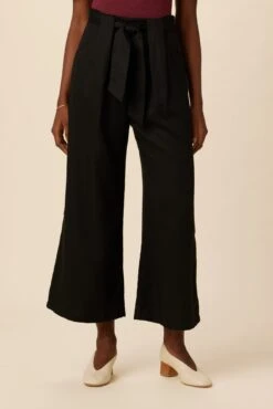 Eldora Tencel Wide Leg Pant - Black -Women Clothing Sales 9360 Eldora Black 1