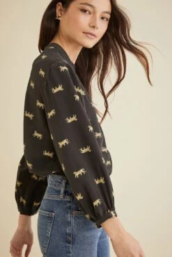 Endora Washable Silk Blouse - Jaguar -Women Clothing Sales 9603 Endora Jaguar 1655 web 6fc7a9dd 043e 47f3 8f95 a7ce2b97a945