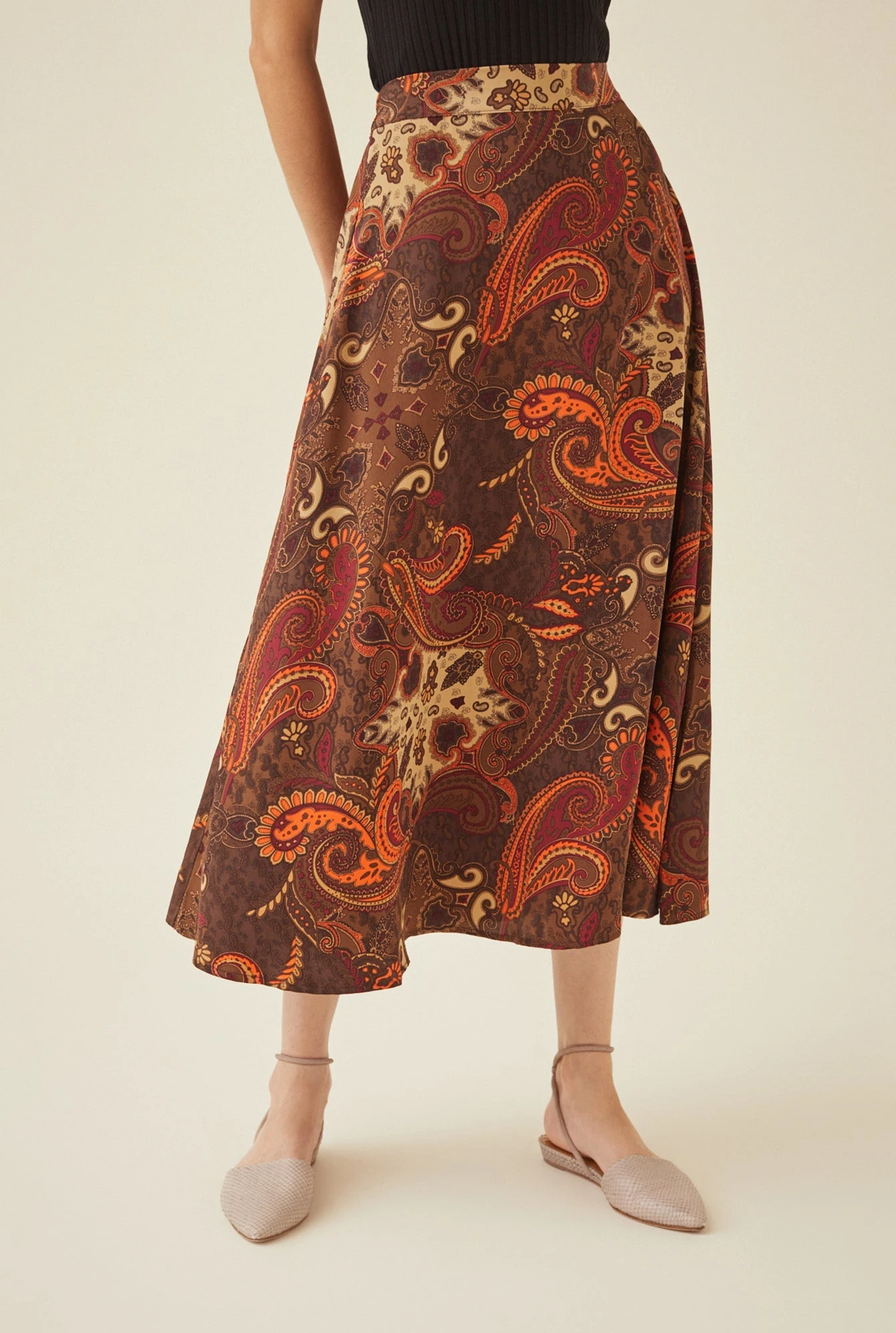 Blaze Washable Silk Skirt - Paisley 1 Blaze Washable Silk Skirt - Paisley