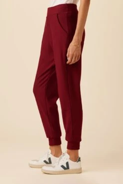 Skylar Luxe Fleece Jogger - Mulberry -Women Clothing Sales 9647 Skylar Luxe Mulberry 2