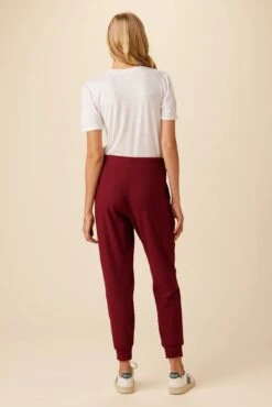 Skylar Luxe Fleece Jogger - Mulberry -Women Clothing Sales 9647 Skylar Luxe Mulberry 3
