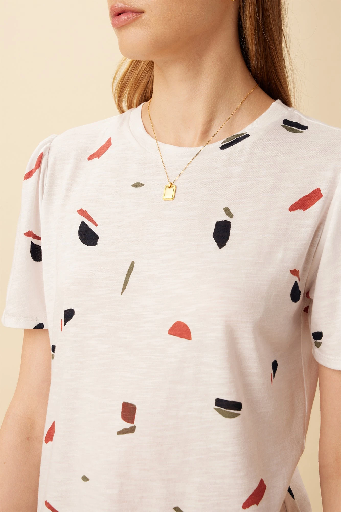 Odilia Reverie Slub Tee - Terrazzo 4 Odilia Reverie Slub Tee - Terrazzo - Image 4