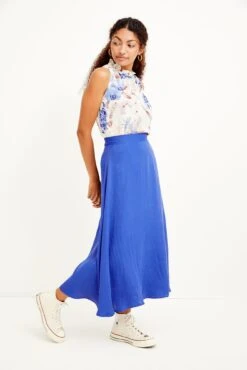 Blaze Cupro Skirt - Lapis