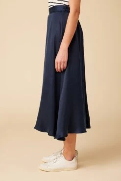 Blaze Cottonseed Cupro Skirt - Navy 7 Blaze Cottonseed Cupro Skirt - Navy -Women Clothing Sales 9837 Blaze Cupro Navy 2