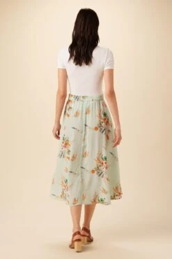 Blaze Washable Silk Skirt - Cannes Floral -Women Clothing Sales 9838 Blaze Cannes Floral 3