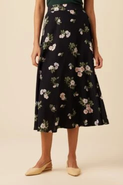 Blaze Washable Silk Skirt - Ladera Floral