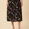 Blaze Washable Silk Skirt - Marin Floral