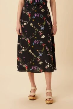 Blaze Washable Silk Skirt - Marin Floral