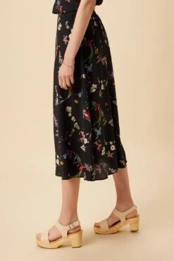 Blaze Washable Silk Skirt - Marin Floral -Women Clothing Sales 9838 Blaze Silk Marin Floral 2