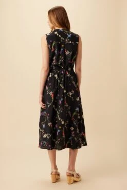 Blaze Washable Silk Skirt - Marin Floral -Women Clothing Sales 9838 Blaze Silk Marin Floral 3