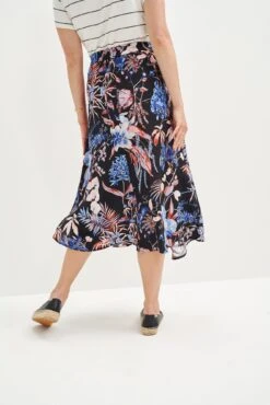 Blaze Washable Silk Skirt - Saint Barts Black Floral -Women Clothing Sales 9838 Blaze Washable Silk Saint Barts Black 0791 Web 0eea2de3 fb17 4cc4 8210 7cef0f6c9daa
