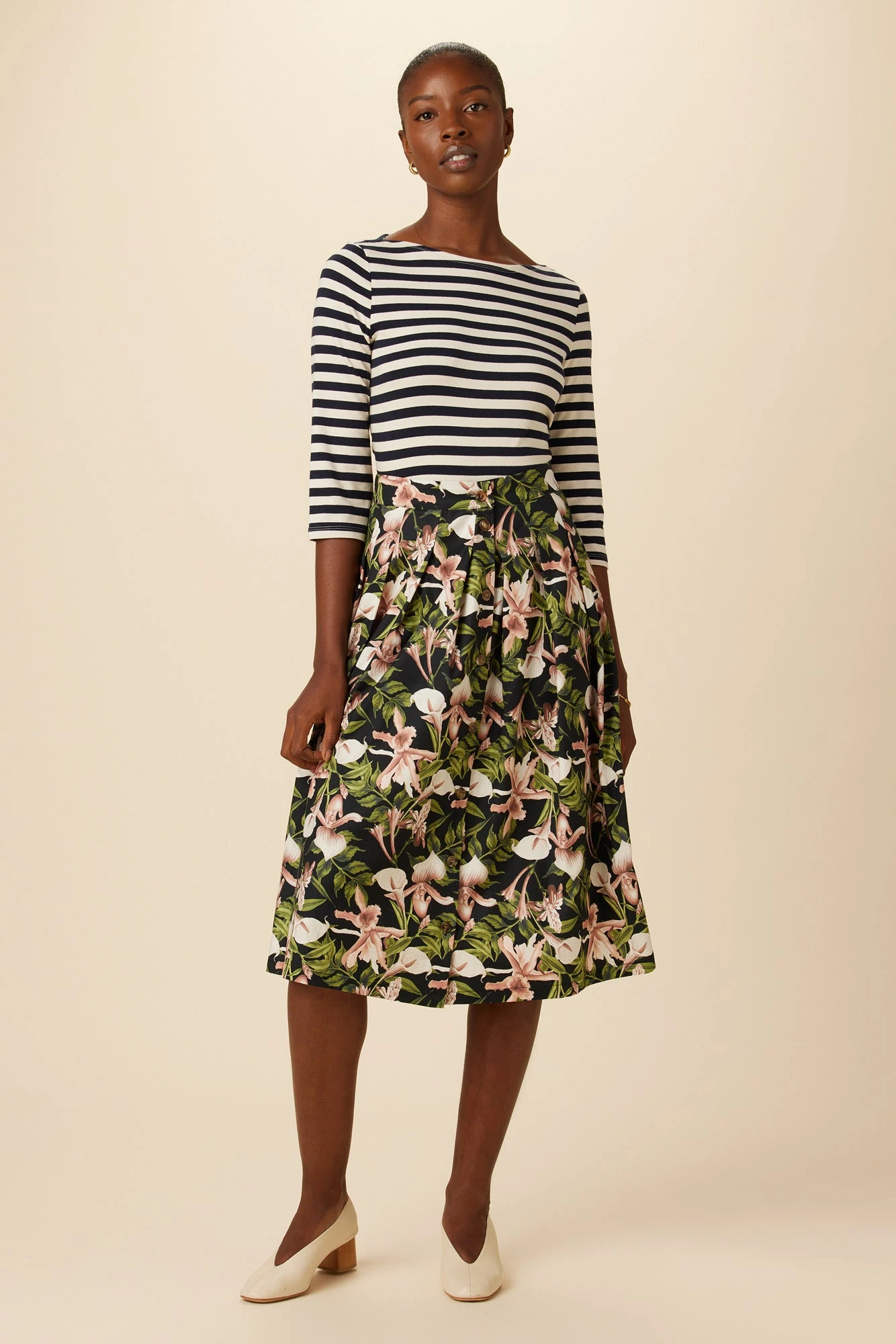 Mariah Organic Cotton Skirt - Lily 2 Mariah Organic Cotton Skirt - Lily - Image 2