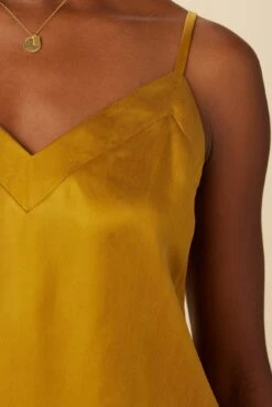 Barlow Cottonseed Cupro Cami - Gold 7 Barlow Cottonseed Cupro Cami - Gold -Women Clothing Sales 9887 Barlow Cupro Gold 4