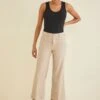 Annabelle Wide Leg Cropped Pant - Raw Sugar