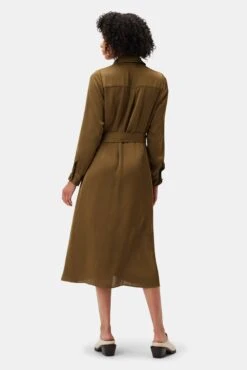 Joyce Dress - Bronzed Olive -Women Clothing Sales LS Joyce Bronzed Olive 3