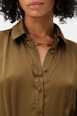 Joyce Dress - Bronzed Olive -Women Clothing Sales LS Joyce Bronzed Olive 4