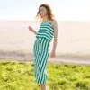 Ramona Upcycled Skirt - Corsica Stripe